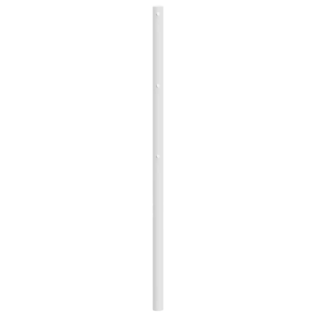 vidaXL Metalowe wymienne wezgłowie, białe, 75 cm