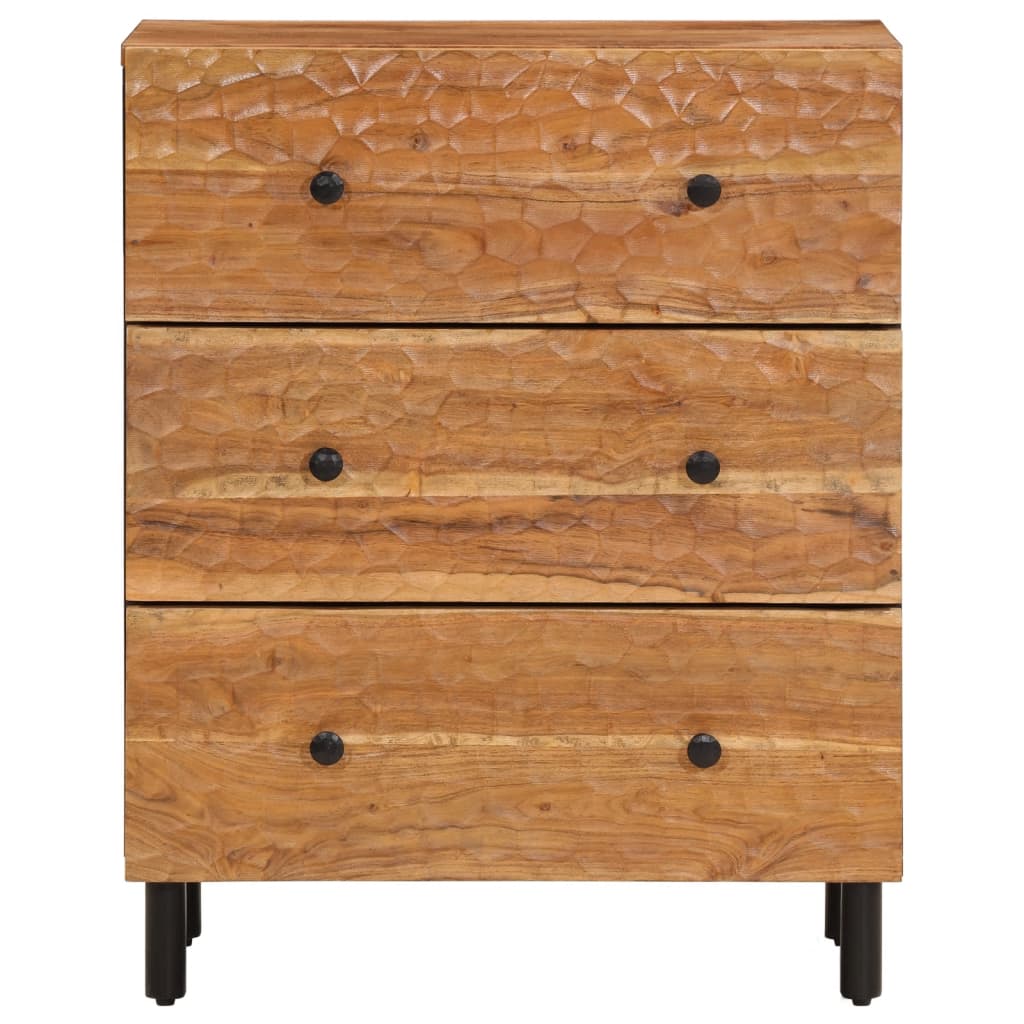vidaXL Komody, 2 szt., 60x33x75 cm, lite drewno akacjowe