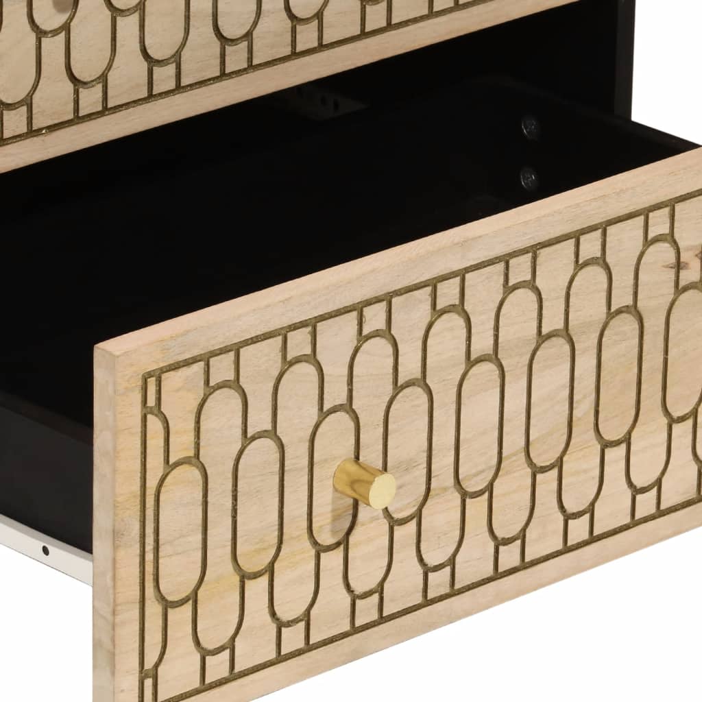 vidaXL Szafki, 3 szt., 60x33x75 cm, lite drewno mango