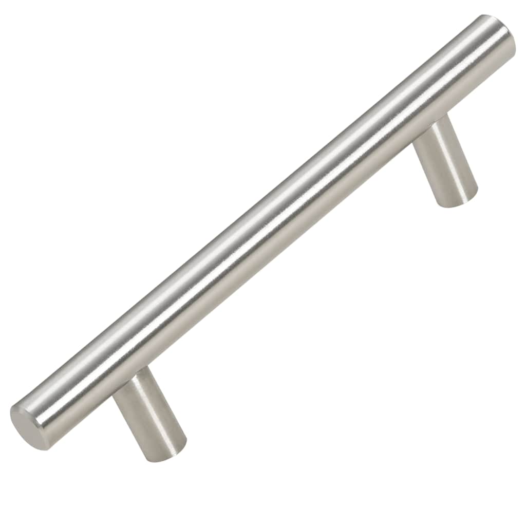 vidaXL Uchwyty do szafek, 10 szt., srebrne, 96 mm, stal nierdzewna