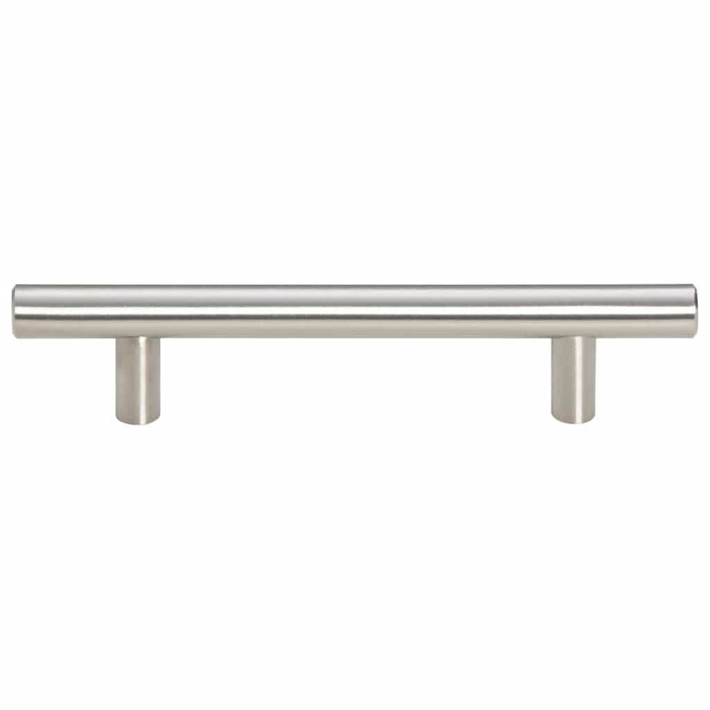 vidaXL Uchwyty do szafek, 10 szt., srebrne, 96 mm, stal nierdzewna