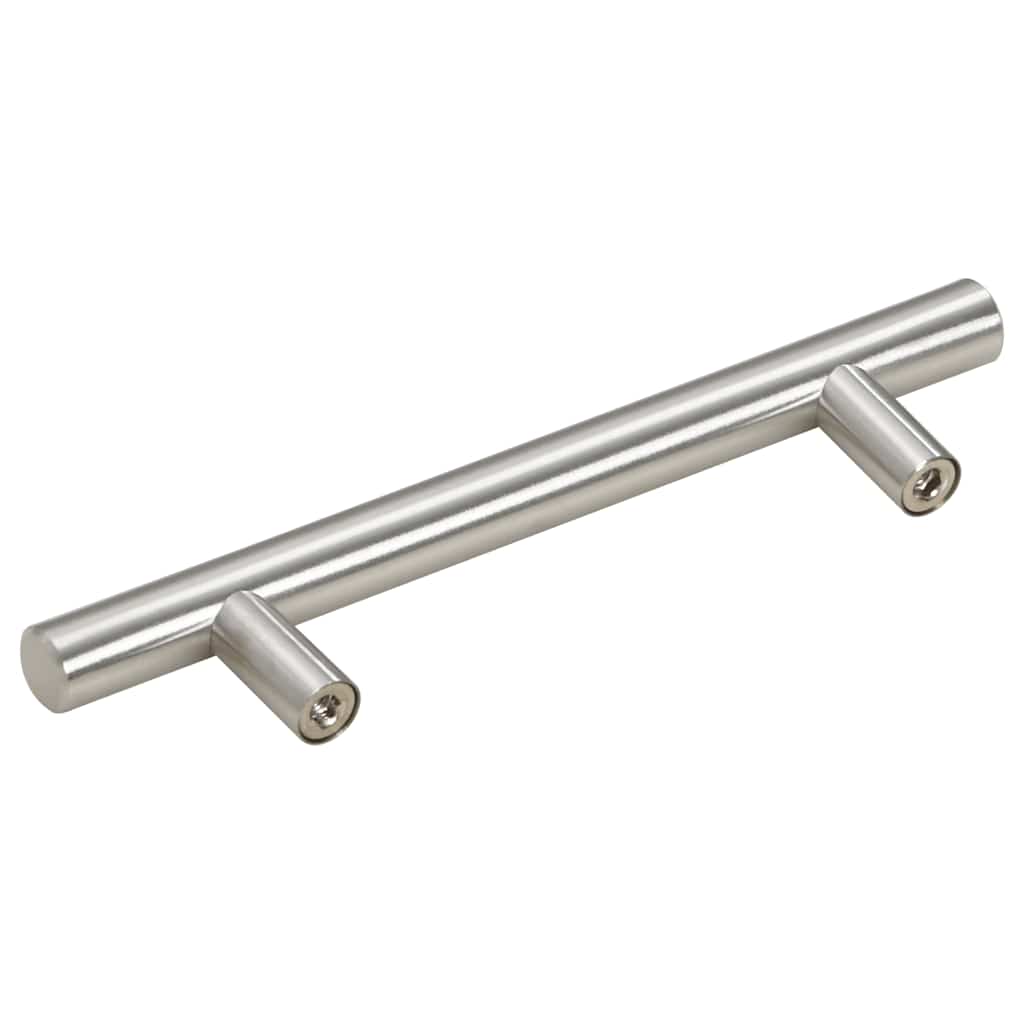 vidaXL Uchwyty do szafek, 10 szt., srebrne, 96 mm, stal nierdzewna