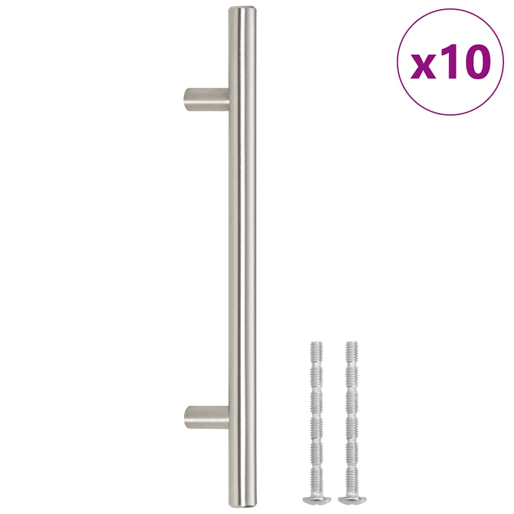 vidaXL Uchwyty do szafek, 10 szt., srebrne, 160 mm, stal nierdzewna