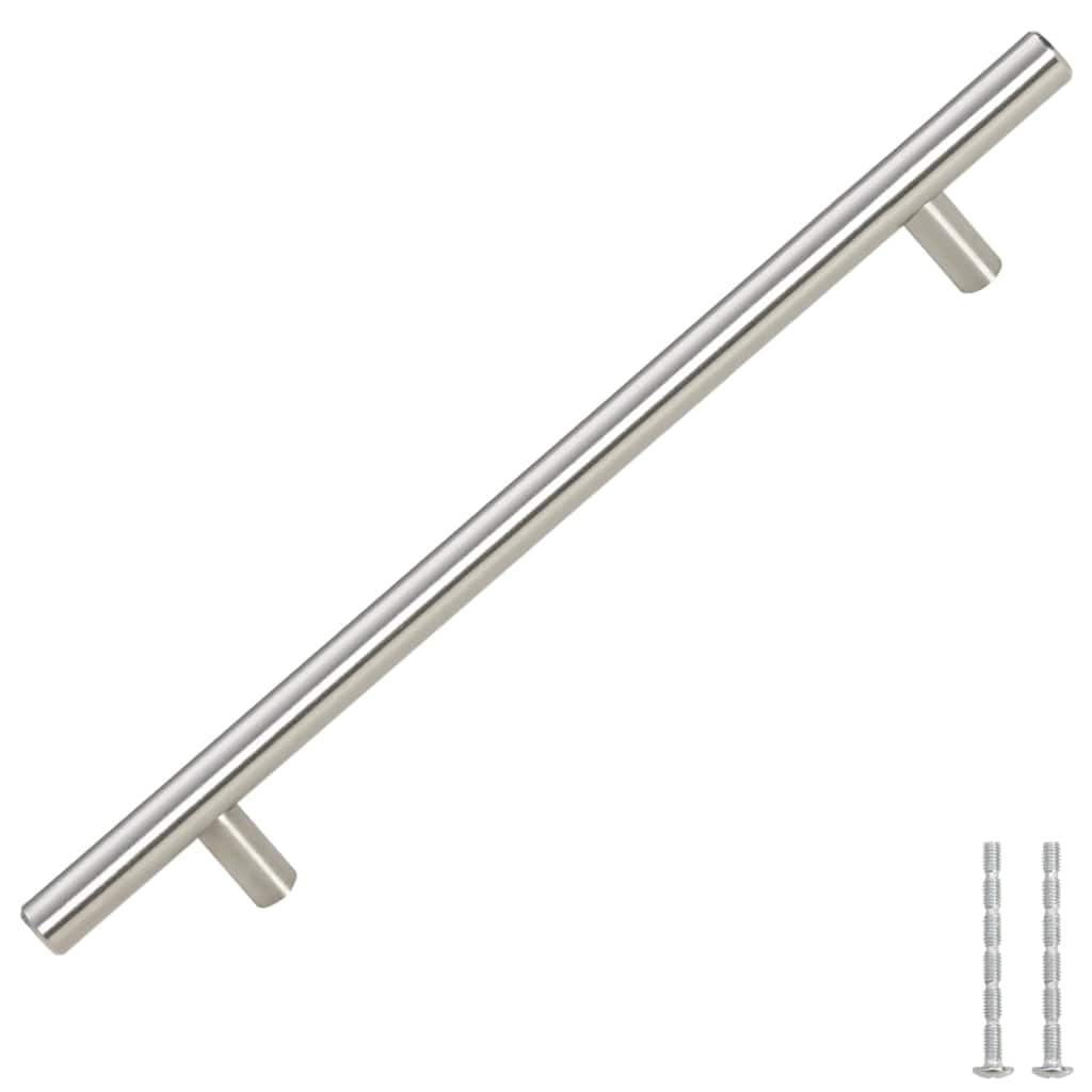 vidaXL Uchwyty do szafek, 5 szt., srebrne, 192 mm, stal nierdzewna
