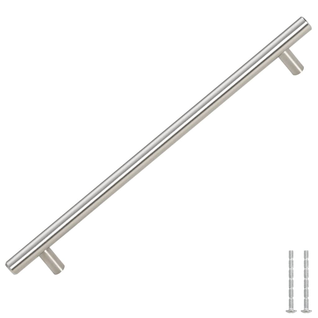 vidaXL Uchwyty do szafek, 5 szt., srebrne, 224 mm, stal nierdzewna