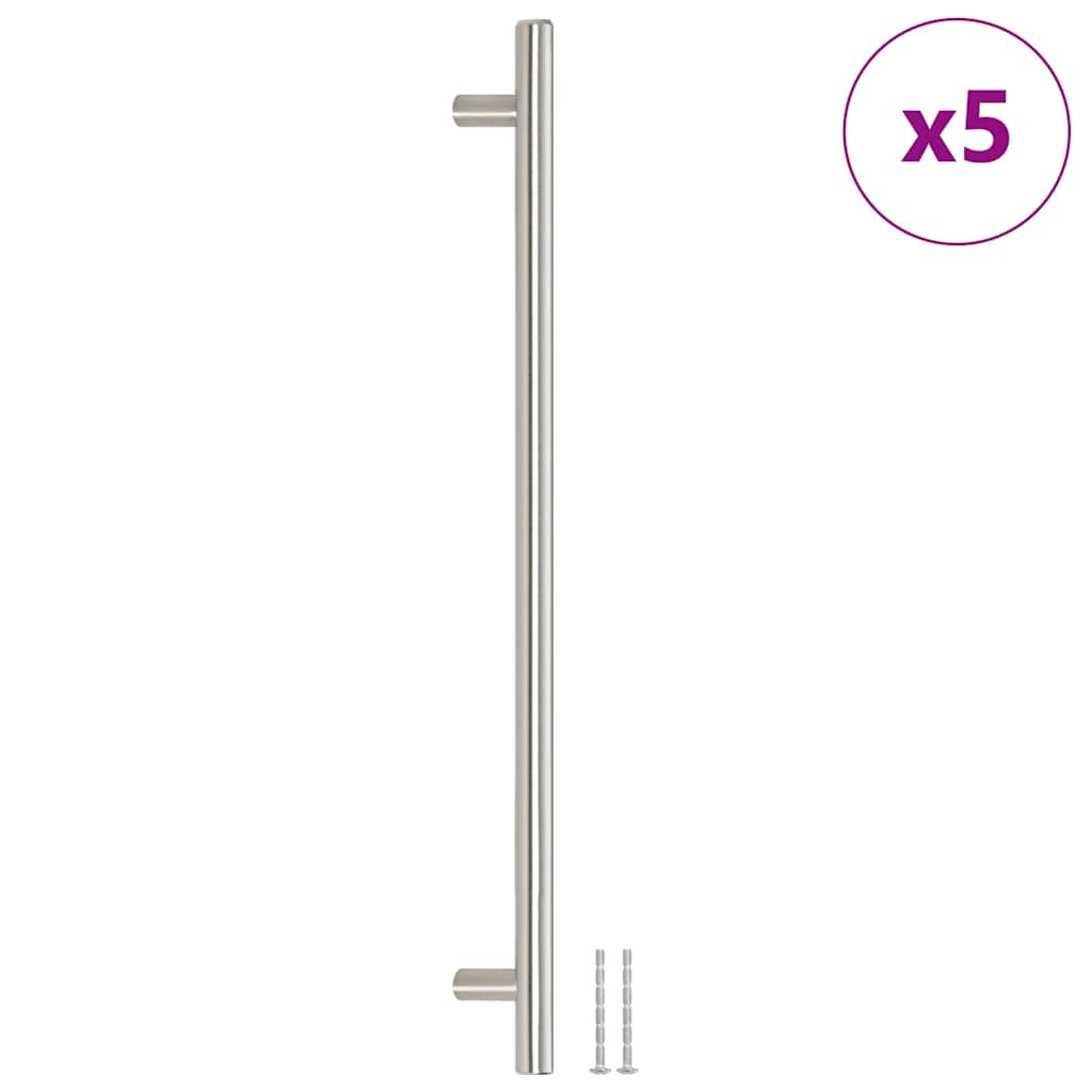 vidaXL Uchwyty do szafek, 5 szt., srebrne, 320 mm, stal nierdzewna