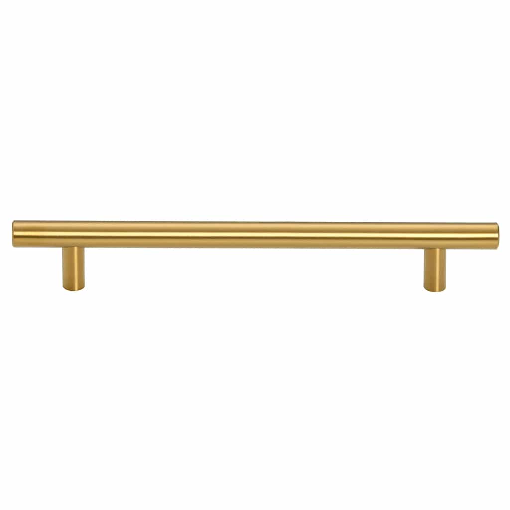 vidaXL Uchwyty do szafek, 10 szt., złote, 160 mm, stal nierdzewna