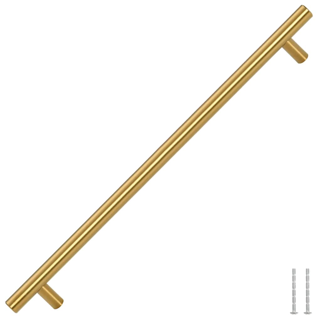 vidaXL Uchwyty do szafek, 5 szt., złote, 320 mm, stal nierdzewna