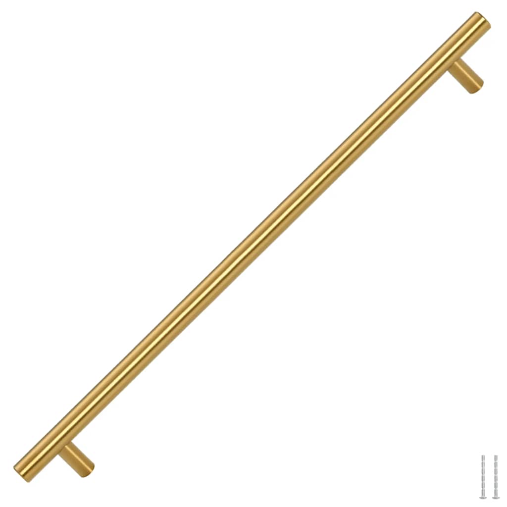 vidaXL Uchwyty do szafek, 5 szt., złote, 480 mm, stal nierdzewna