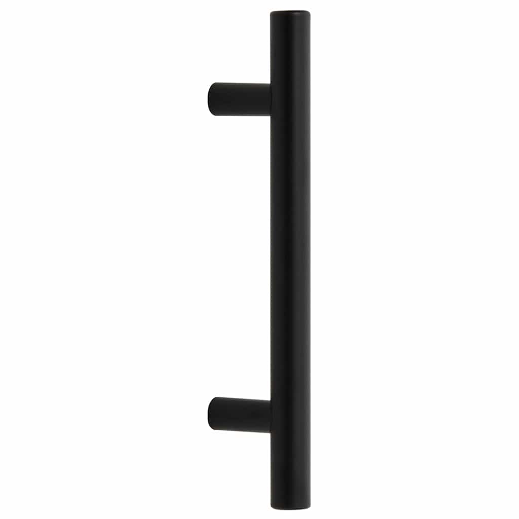 vidaXL Uchwyty do szafek, 10 szt., czarne, 96 mm, stal nierdzewna