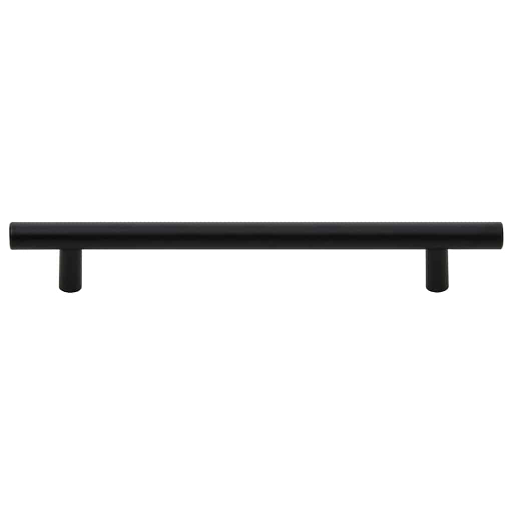 vidaXL Uchwyty do szafek, 10 szt., czarne, 160 mm, stal nierdzewna