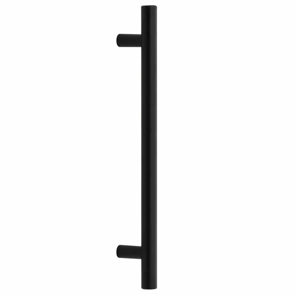 vidaXL Uchwyty do szafek, 10 szt., czarne, 160 mm, stal nierdzewna