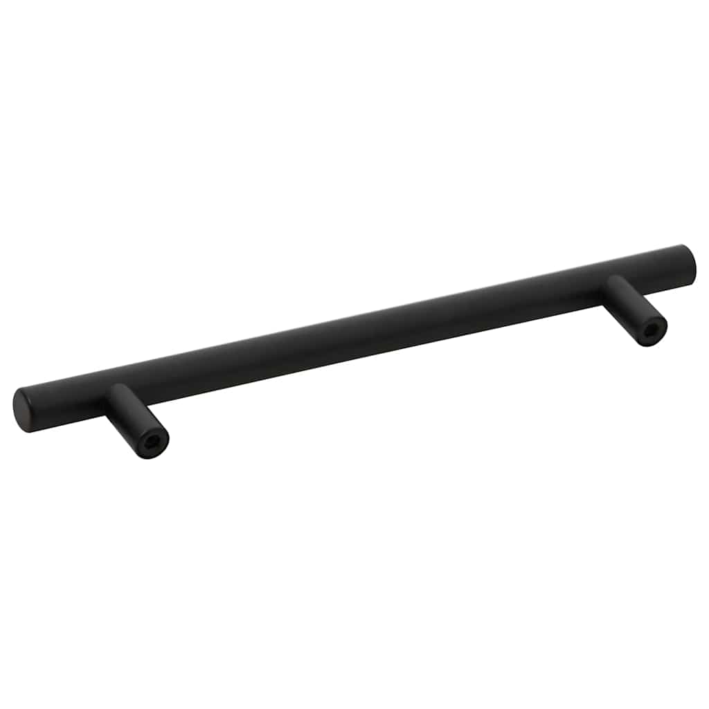 vidaXL Uchwyty do szafek, 10 szt., czarne, 160 mm, stal nierdzewna