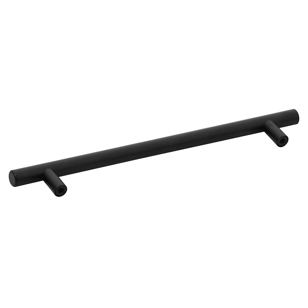 vidaXL Uchwyty do szafek, 5 szt., czarne, 192 mm, stal nierdzewna