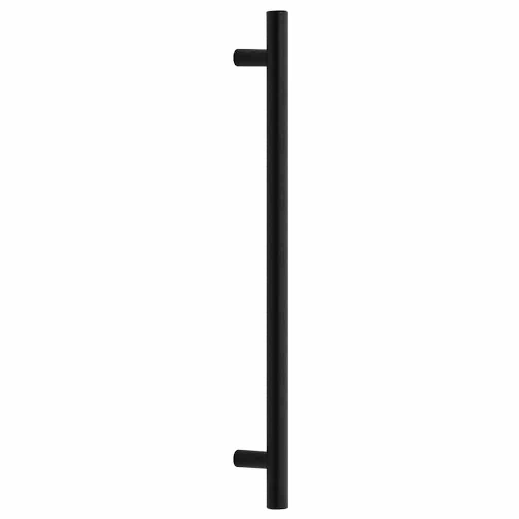 vidaXL Uchwyty do szafek, 5 szt., czarne, 224 mm, stal nierdzewna