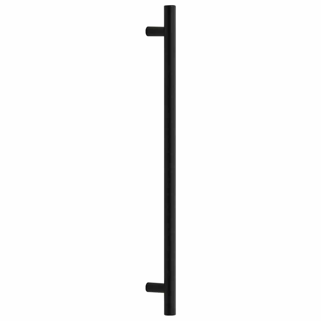 vidaXL Uchwyty do szafek, 5 szt., czarne, 320 mm, stal nierdzewna