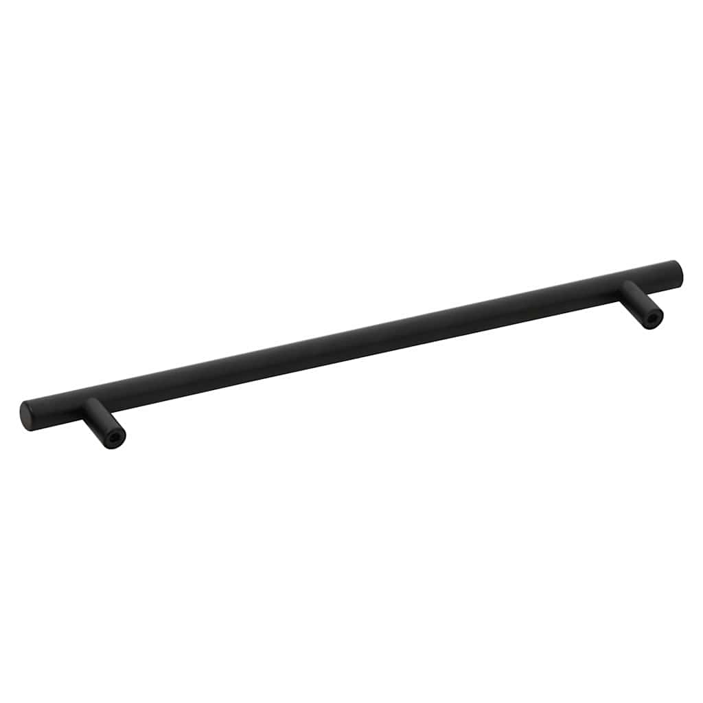 vidaXL Uchwyty do szafek, 5 szt., czarne, 320 mm, stal nierdzewna