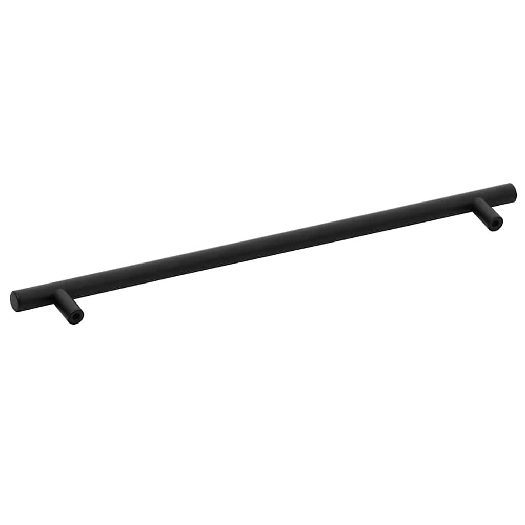 vidaXL Uchwyty do szafek, 5 szt., czarne, 480 mm, stal nierdzewna