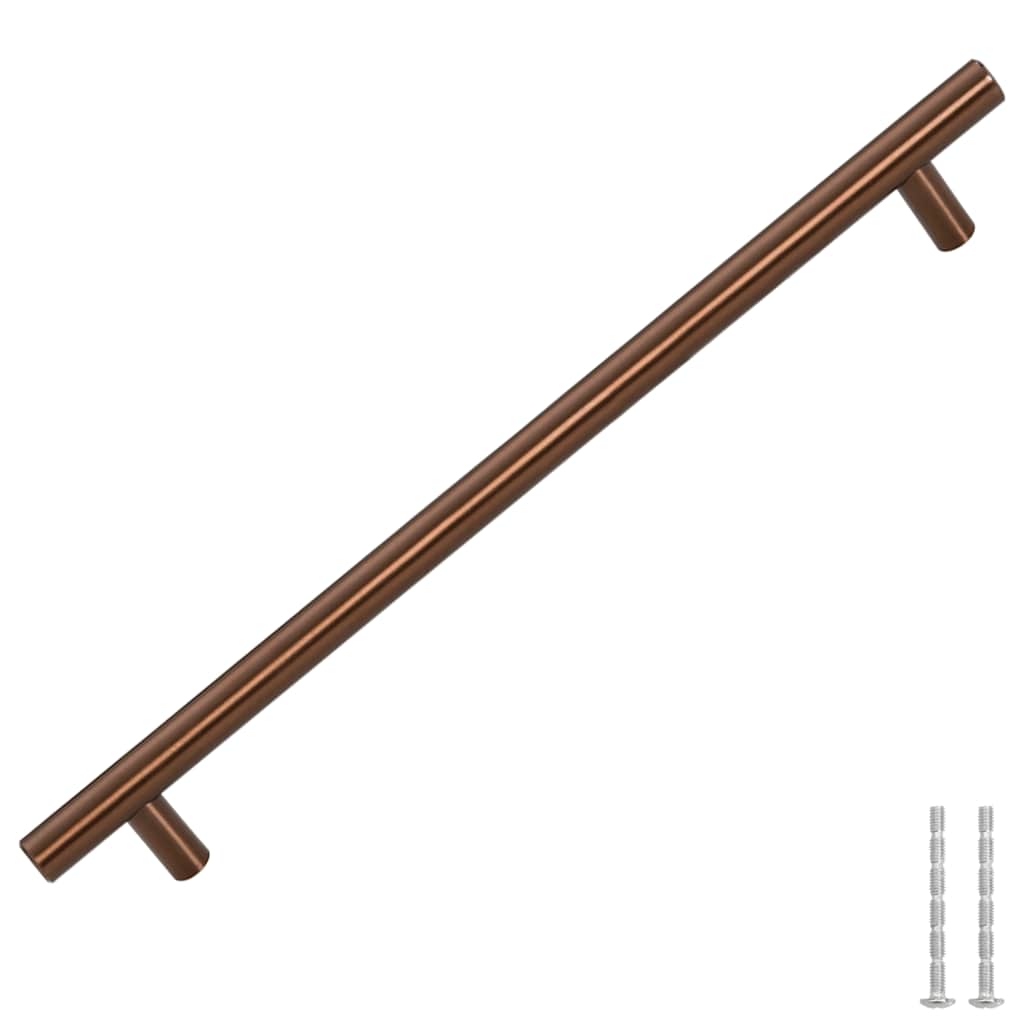 vidaXL Uchwyty do szafek, 5 szt., brąz, 224 mm, stal nierdzewna
