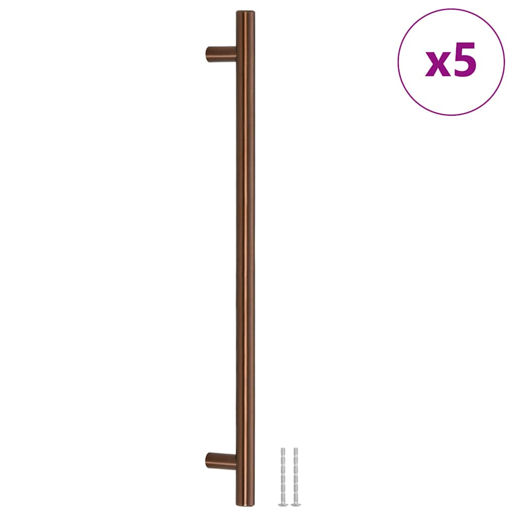 vidaXL Uchwyty do szafek, 5 szt., brąz, 320 mm, stal nierdzewna