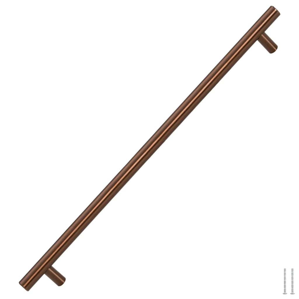 vidaXL Uchwyty do szafek, 5 szt., brąz, 480 mm, stal nierdzewna