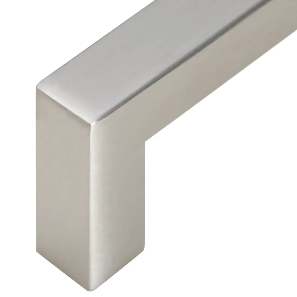 vidaXL Uchwyty do szafek, 10 szt., srebrne, 96 mm, stal nierdzewna