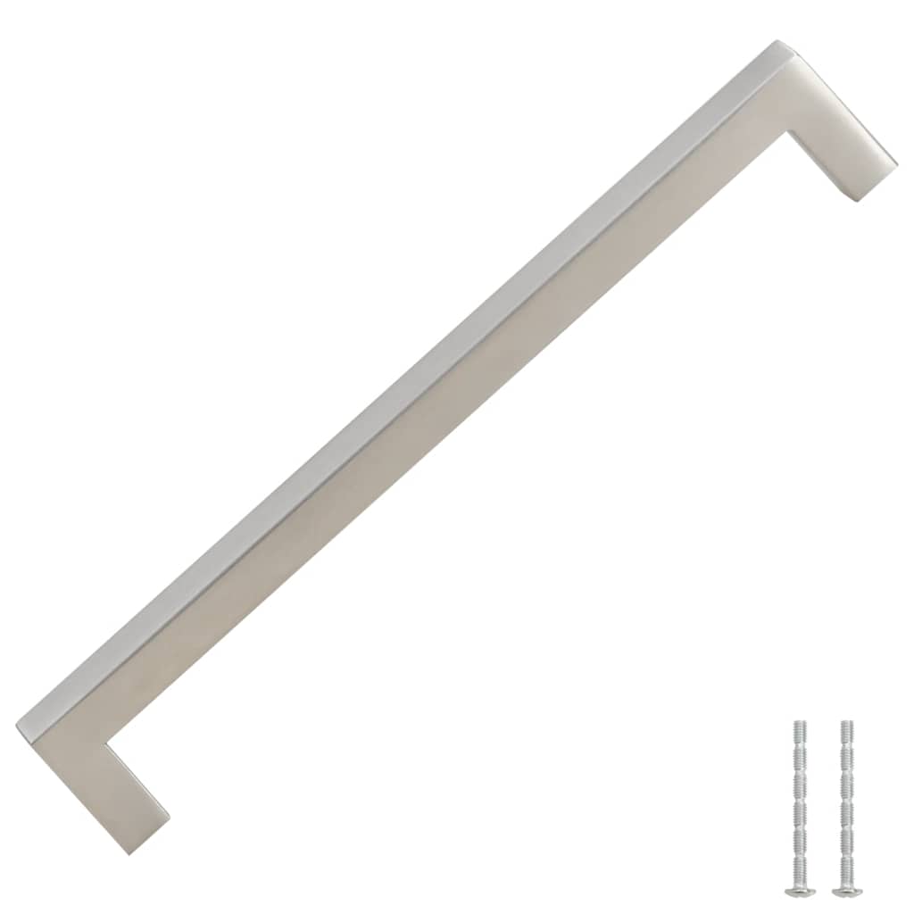vidaXL Uchwyty do szafek, 5 szt., srebrne, 192 mm, stal nierdzewna