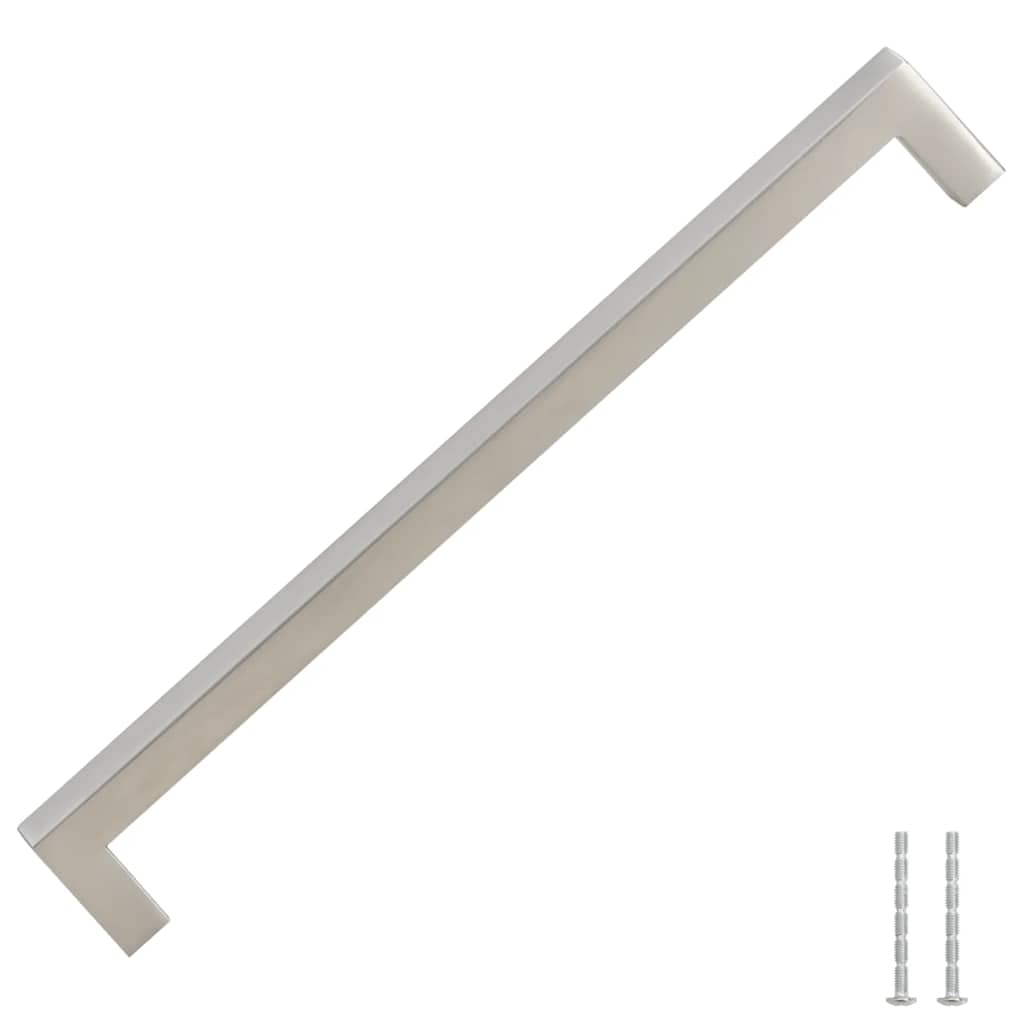 vidaXL Uchwyty do szafek, 5 szt., srebrne, 224 mm, stal nierdzewna