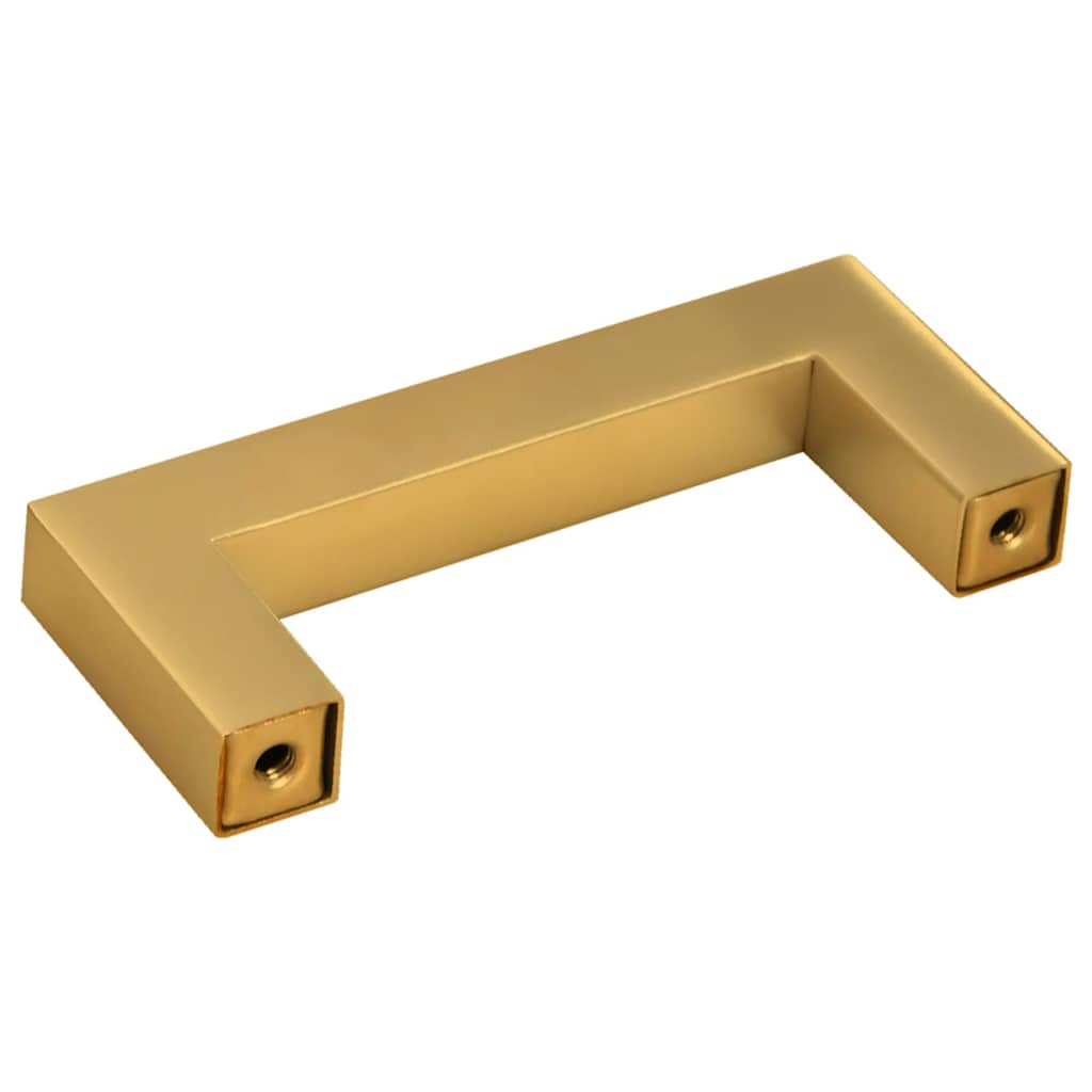 vidaXL Uchwyty do szafek, 10 szt., złote, 64 mm, stal nierdzewna