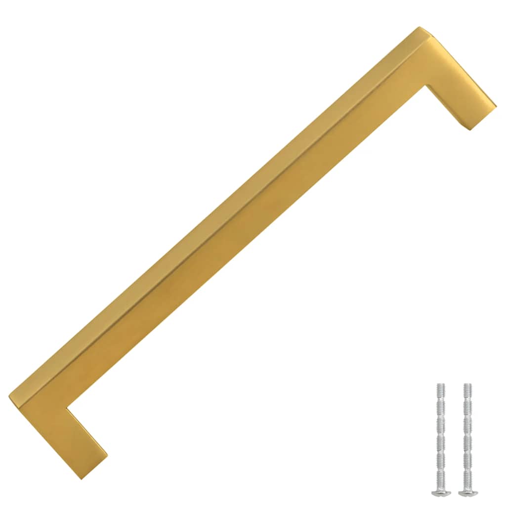 vidaXL Uchwyty do szafek, 10 szt., złote, 160 mm, stal nierdzewna