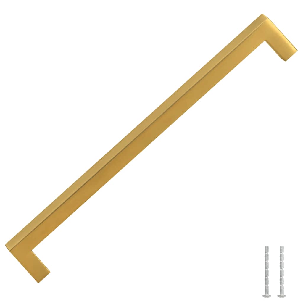 vidaXL Uchwyty do szafek, 5 szt., złote, 224 mm, stal nierdzewna