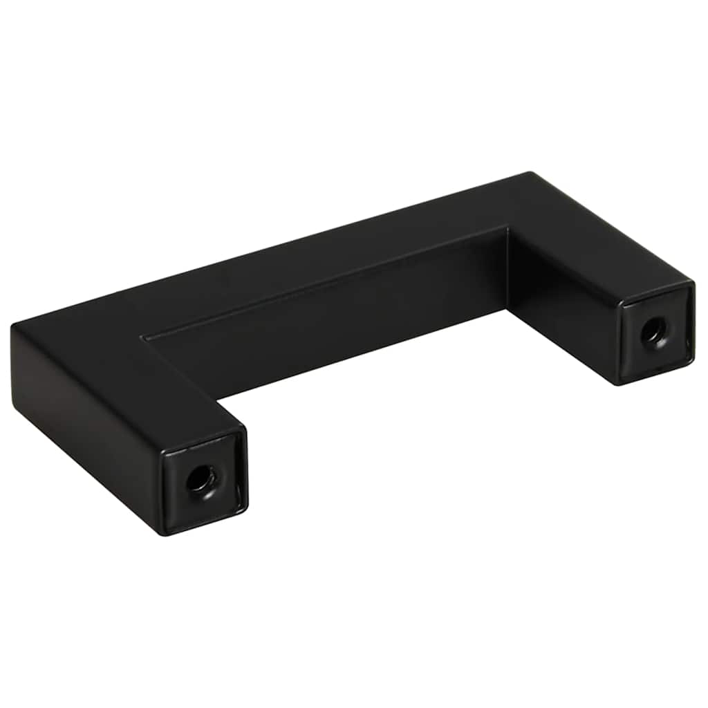 vidaXL Uchwyty do szafek, 10 szt., czarne, 64 mm, stal nierdzewna