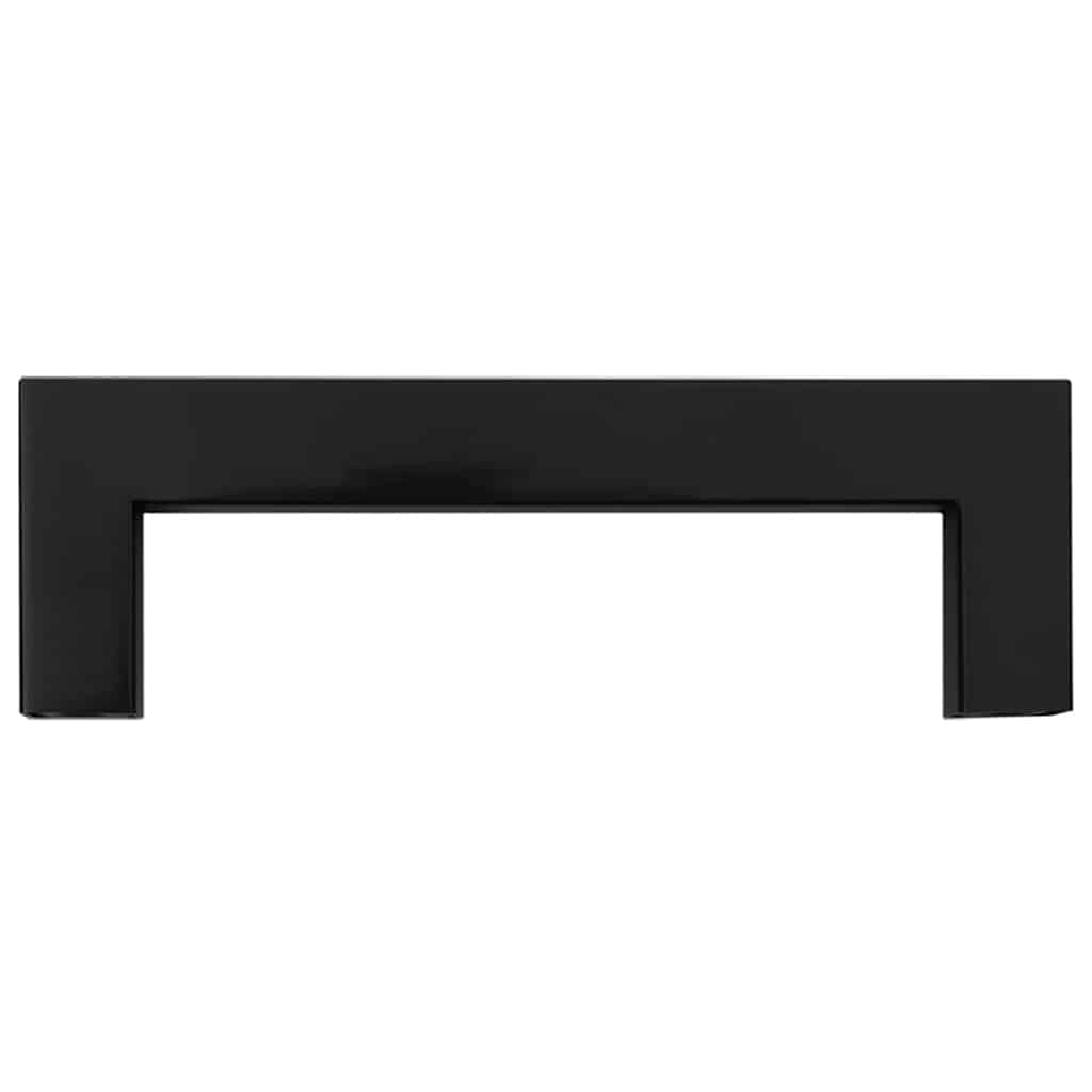 vidaXL Uchwyty do szafek, 10 szt., czarne, 96 mm, stal nierdzewna