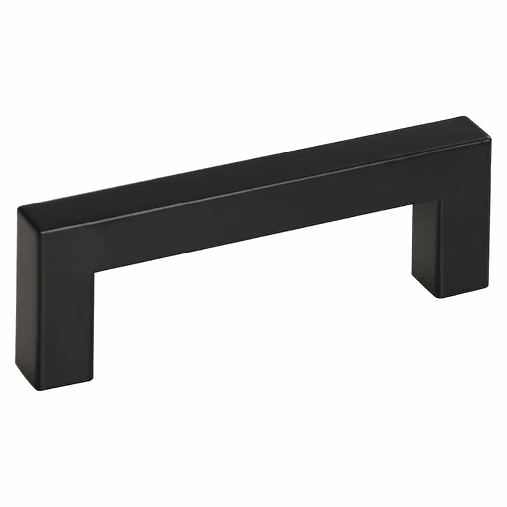 vidaXL Uchwyty do szafek, 10 szt., czarne, 96 mm, stal nierdzewna