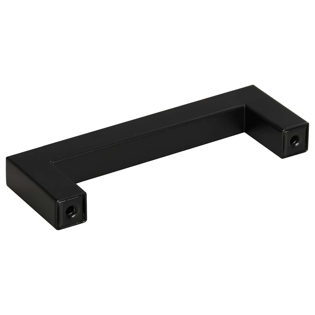 vidaXL Uchwyty do szafek, 10 szt., czarne, 96 mm, stal nierdzewna