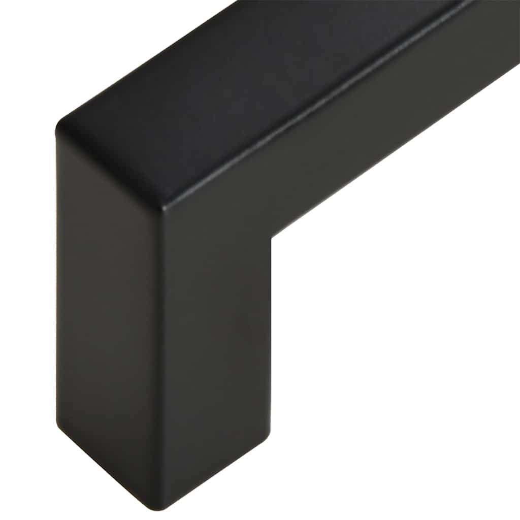 vidaXL Uchwyty do szafek, 10 szt., czarne, 96 mm, stal nierdzewna