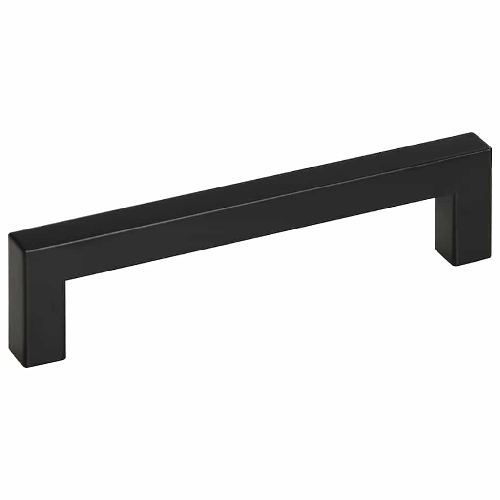 vidaXL Uchwyty do szafek, 10 szt., czarne, 128 mm, stal nierdzewna