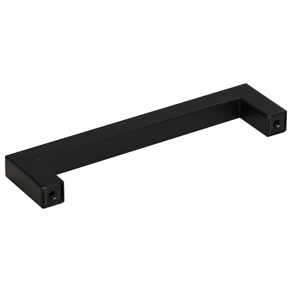 vidaXL Uchwyty do szafek, 10 szt., czarne, 128 mm, stal nierdzewna