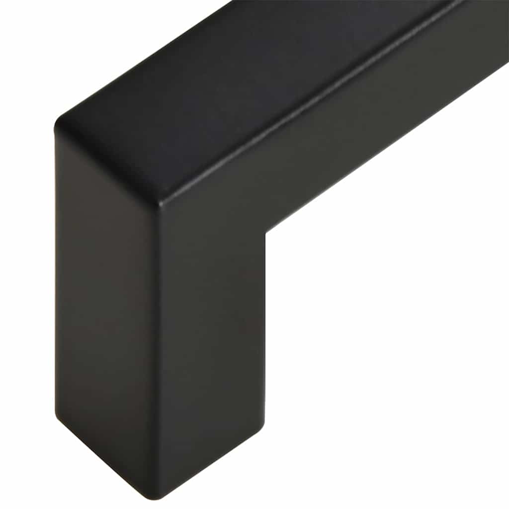 vidaXL Uchwyty do szafek, 10 szt., czarne, 128 mm, stal nierdzewna