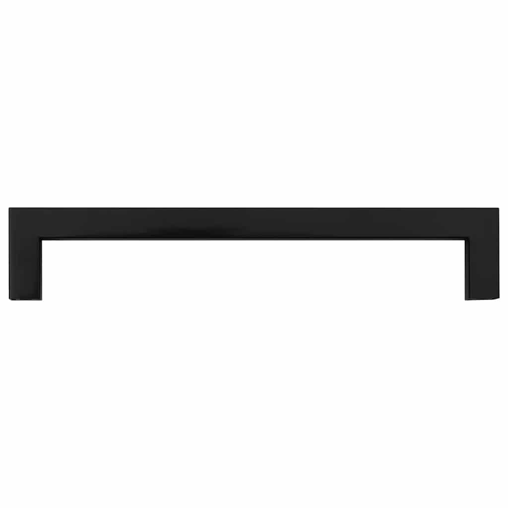 vidaXL Uchwyty do szafek, 10 szt., czarne, 160 mm, stal nierdzewna
