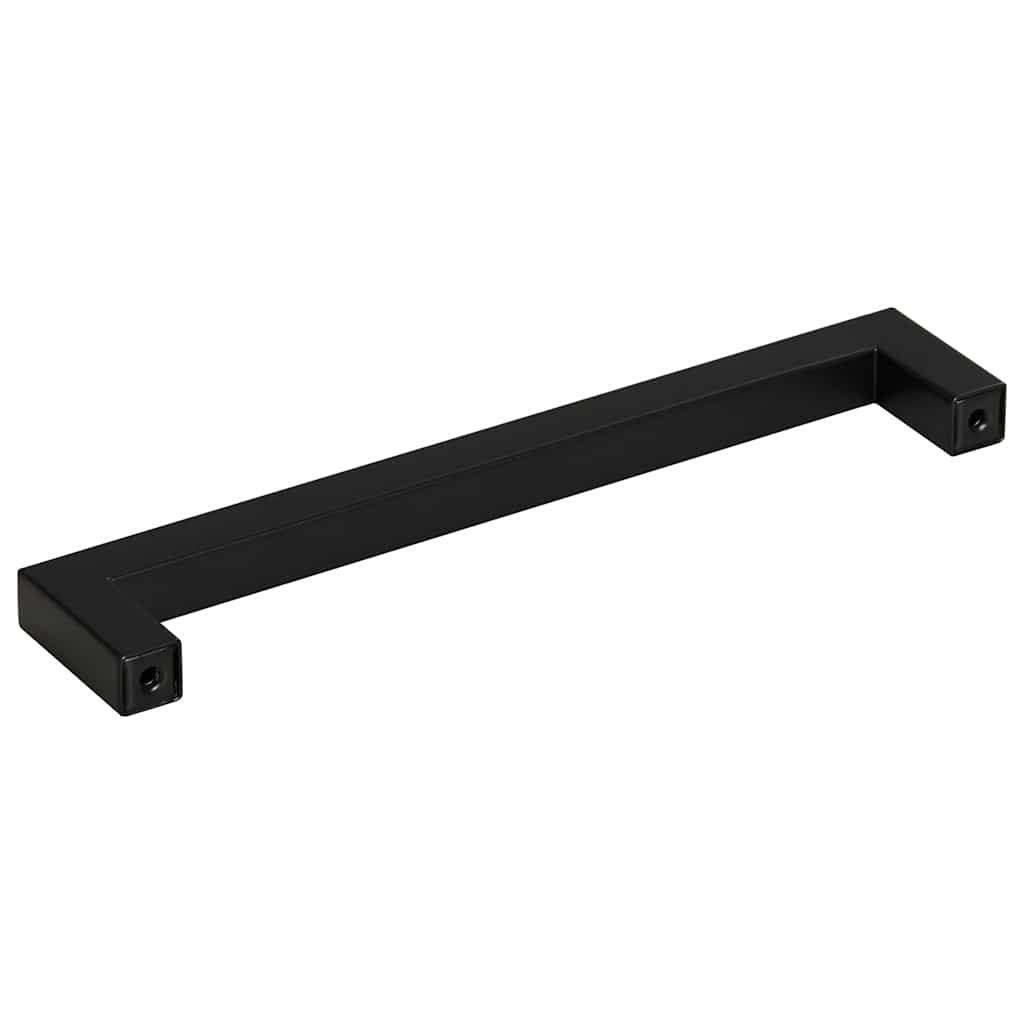 vidaXL Uchwyty do szafek, 10 szt., czarne, 160 mm, stal nierdzewna