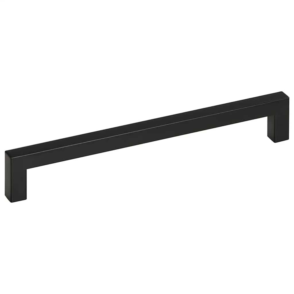 vidaXL Uchwyty do szafek, 5 szt., czarne, 224 mm, stal nierdzewna