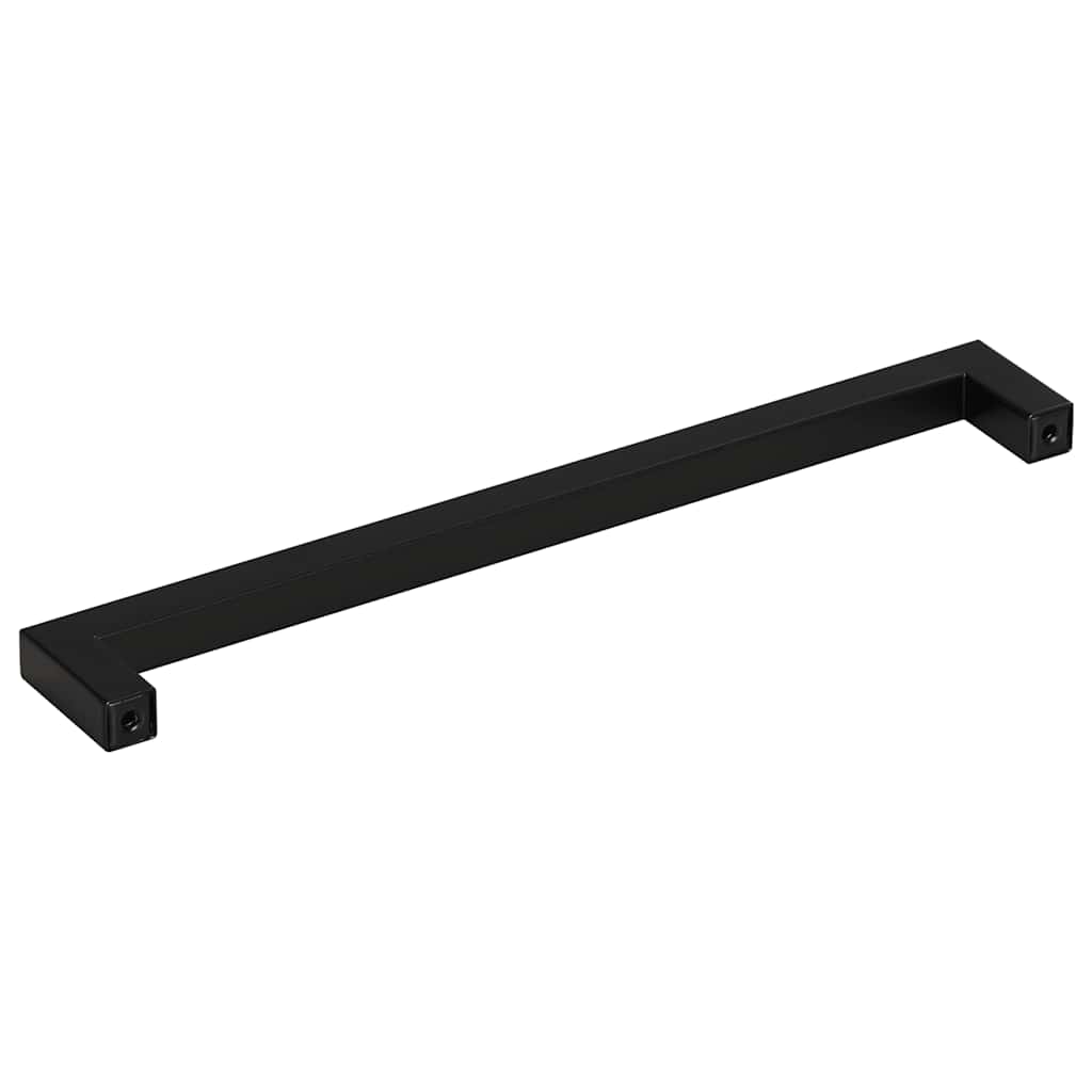 vidaXL Uchwyty do szafek, 5 szt., czarne, 224 mm, stal nierdzewna