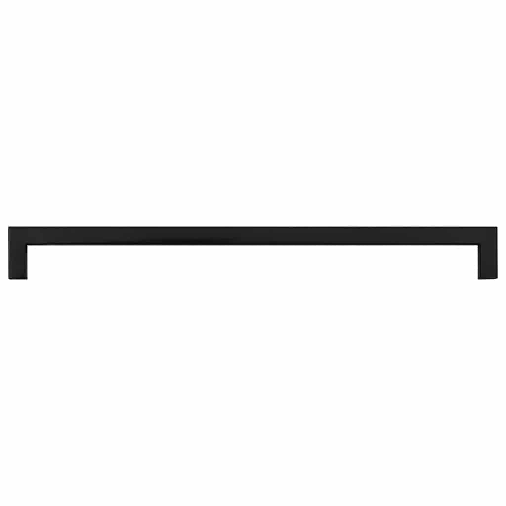 vidaXL Uchwyty do szafek, 5 szt., czarne, 320 mm, stal nierdzewna