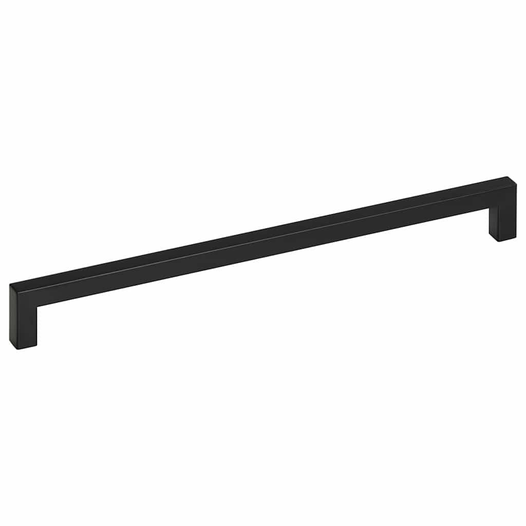 vidaXL Uchwyty do szafek, 5 szt., czarne, 320 mm, stal nierdzewna