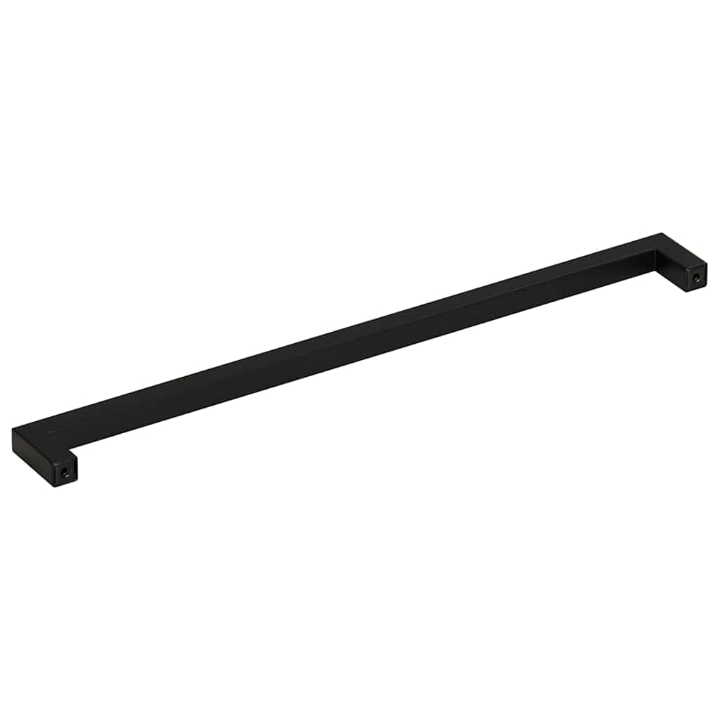vidaXL Uchwyty do szafek, 5 szt., czarne, 320 mm, stal nierdzewna