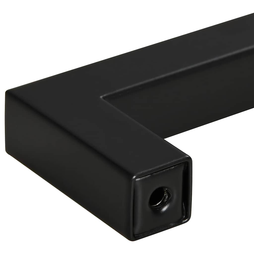 vidaXL Uchwyty do szafek, 5 szt., czarne, 320 mm, stal nierdzewna