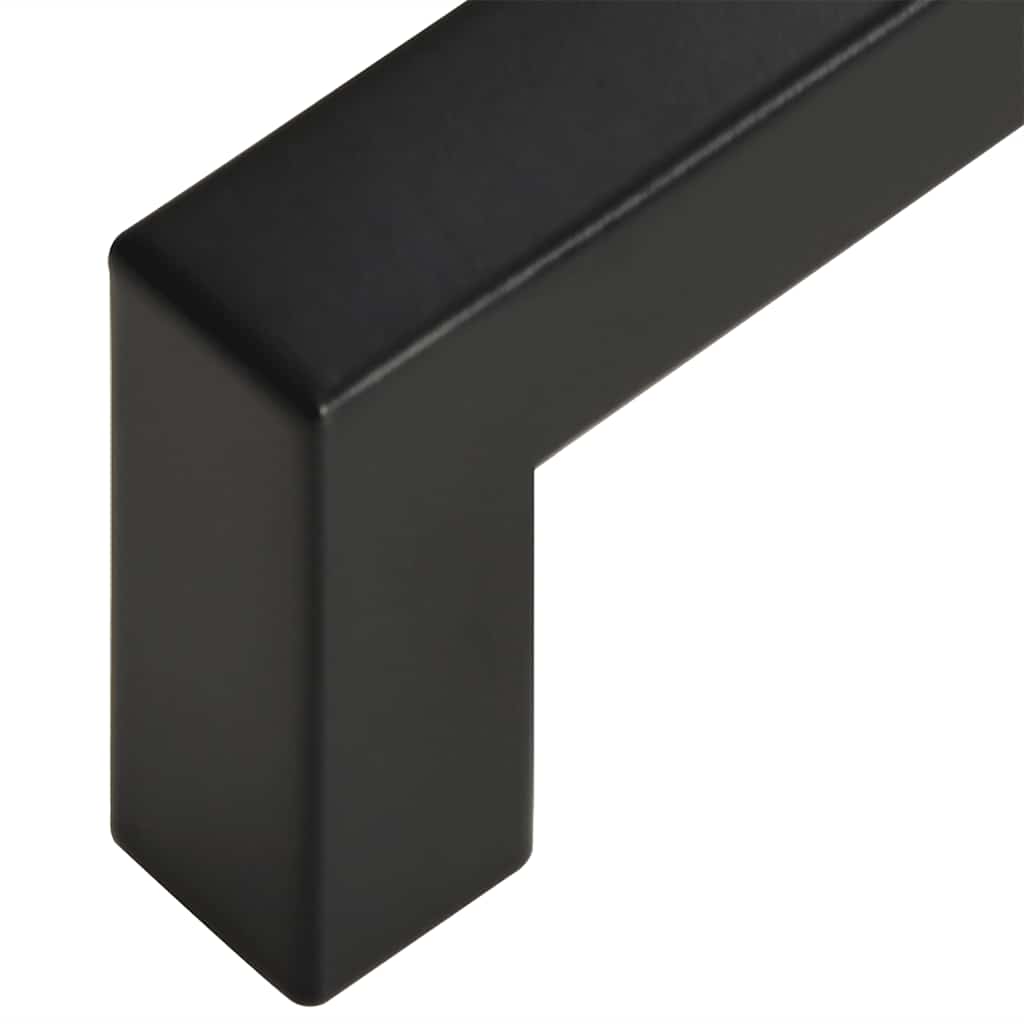 vidaXL Uchwyty do szafek, 5 szt., czarne, 320 mm, stal nierdzewna