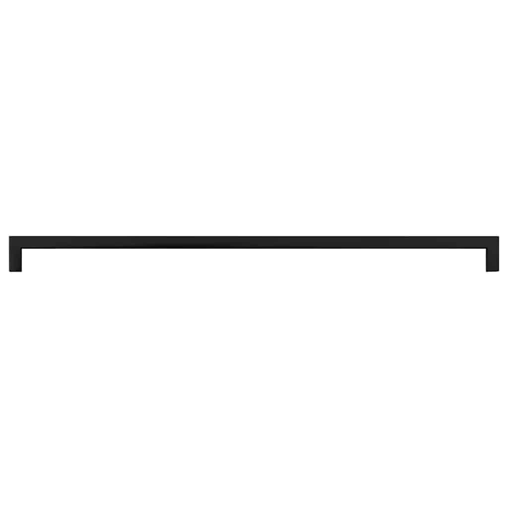 vidaXL Uchwyty do szafek, 5 szt., czarne, 480 mm, stal nierdzewna