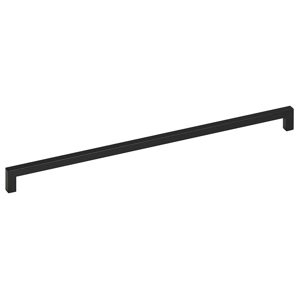 vidaXL Uchwyty do szafek, 5 szt., czarne, 480 mm, stal nierdzewna